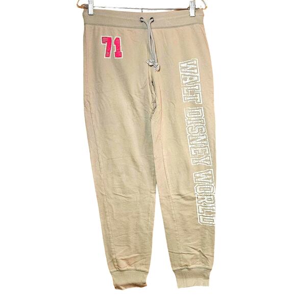 Disney Parks Grey Jogger Sweatpants Size Small - Picture 1 of 4